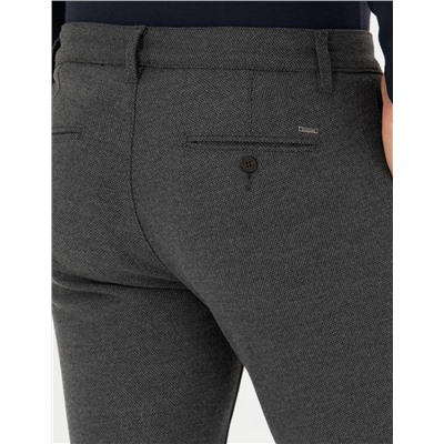 Gri Slim Fit Kanvas Pantolon