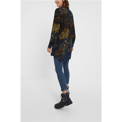 Camisa larga Hawaiana
