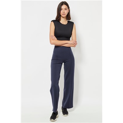 Pantalón cintura alta - Azul marino