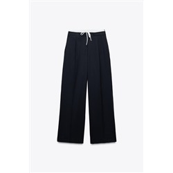 WIDE-LEG TROUSERS WITH DOUBLE WAISTBAND