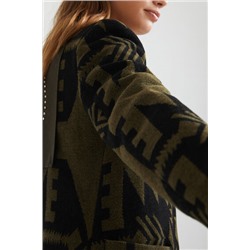 Blazer slim lana estampado