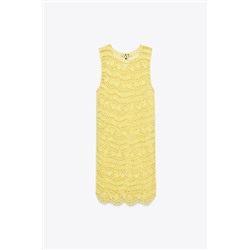 OPEN KNIT MINI DRESS