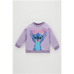 Defacto Kız Bebek Disney Lilo & Stitch Bisiklet Yaka İçi Yumuşak Tüylü Sweatshirt B5252A523AU
