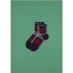 Kurze Socken mit Weihnachtsmuster für Kinder