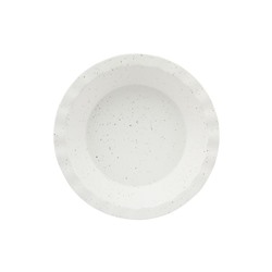 Форма для запекания, 25 см, фарфор P, круглая, молочная, в крапинку, Speckle, 63154