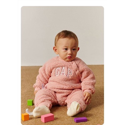 Детский комбинезон для малышей из шерпа ткани Ga*p Kids 🩶  Оригинал