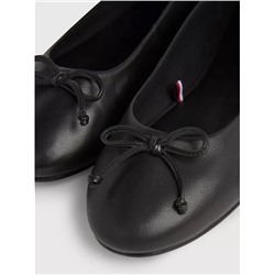 TOMMY HILFIGER LEATHER BALLERINA FLAT