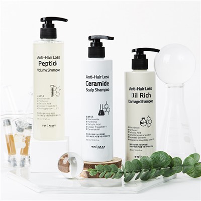 Anti-Hair Loss Ceramide Scalp Shampoo, Cлабокислотный шампунь с керамидами против выпадения волос
