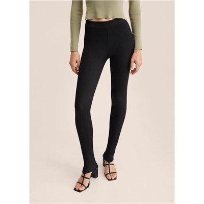 Leggings fuseau canalé -  Mujer | MANGO OUTLET Melilla