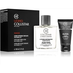 COLLISTAR  men after-shave toning lotion set набор лосьон после бритья 100 мл + гель для душа 30 мл