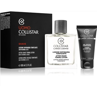 COLLISTAR  men after-shave toning lotion set набор лосьон после бритья 100 мл + гель для душа 30 мл