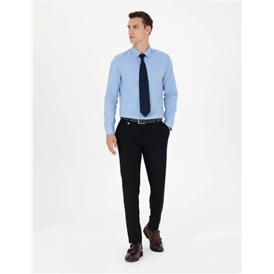 Lacivert Ekstra Slim Fit Kumaş Pantolon