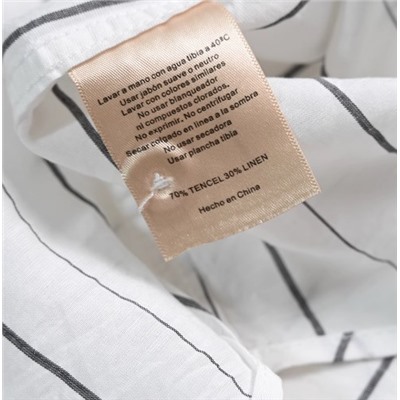 Мужская рубашка для поездок на работу из прохладного льна Tencel с коротким рукавом