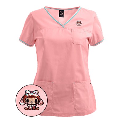 koi Scrubs tokidoki Donutina Embroidery Top