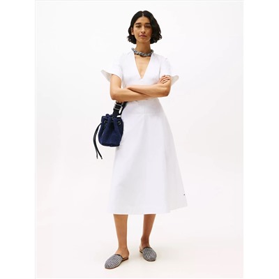 Cotton Poplin Midi Shirtdress