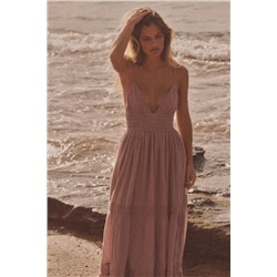 GAUZE MIDI DRESS