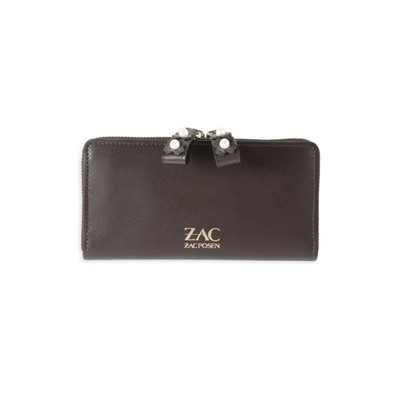 ZAC POSEN Faux Pearl Leather Zip-Around Wallet