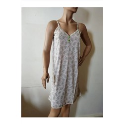 Flamingo Baskılı Gecelik Elbise 755
