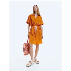 Hemdblusenkleid mit hohem Tencel™Lyocell-Anteil