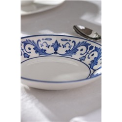 Reve Bleu Nuit Yemek Tabağı - 20 cm - Mavi/Beyaz