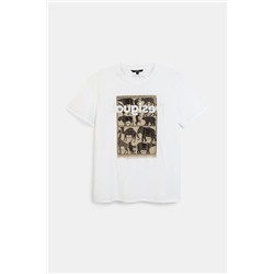 Camiseta parche 100% algodón