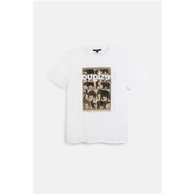 Camiseta parche 100% algodón