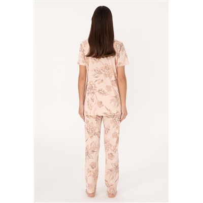 Kadın Bej Pijama Takımı