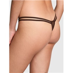 PINK Logo Mesh Strappy Thong Panty