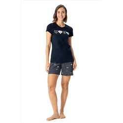 U.S. Polo Assn., U.S. Polo Assn. %100 Pamuk Kadın T-shirt Şort Takım