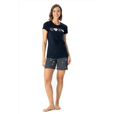 U.S. Polo Assn., U.S. Polo Assn. %100 Pamuk Kadın T-shirt Şort Takım