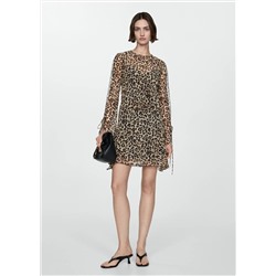 Vestido corto leopardo