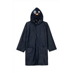 Impermeable con capucha Azul marino