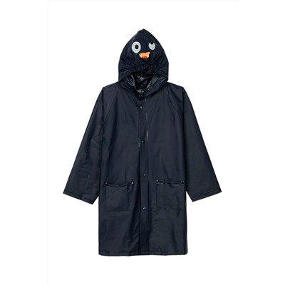 Impermeable con capucha Azul marino