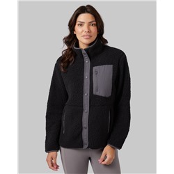 WOMEN'S COZY SHERPA SNAP JACKET