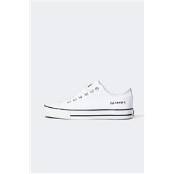 Defacto Kadın Friends Düz Taban Bağcıklı Keten Sneaker Z3124AZ23SP