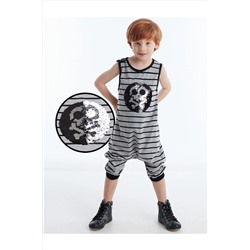 Denokids Skull Erkek Çizgili Çocuk Tulum CFF-20Y1-001