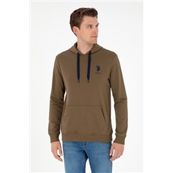 Erkek Haki Basic Sweatshirt