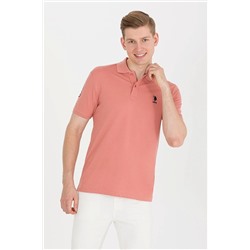 U.S. Polo Assn. Erkek Pudra Polo Yaka Basic T-shirt 50264891-VR049