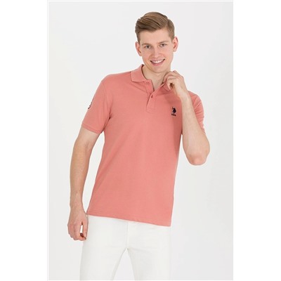 U.S. Polo Assn. Erkek Pudra Polo Yaka Basic T-shirt 50264891-VR049