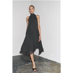 ZW COLLECTION HALTER POLKA DOT DRESS