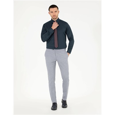 Koyu Mavi Ex. Slim Fit Kumaş Pantolon