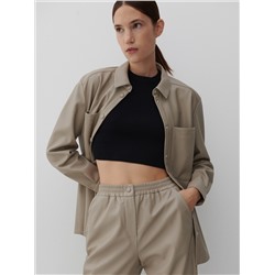 Jogpants aus Kunstleder