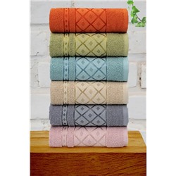 Meslina Home 30x50cm 6lı El Havlusu | Yüz Havlusu Seti HS-RENA