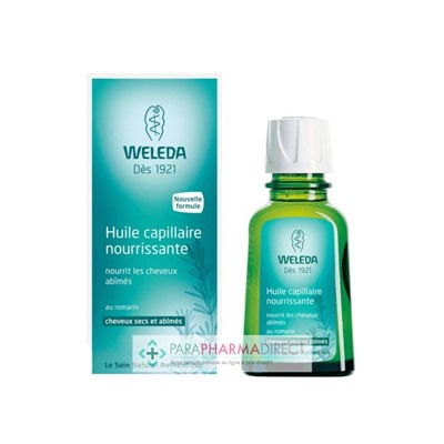 Weleda Huile Capillaire Nourrissante au Romarin 50ml