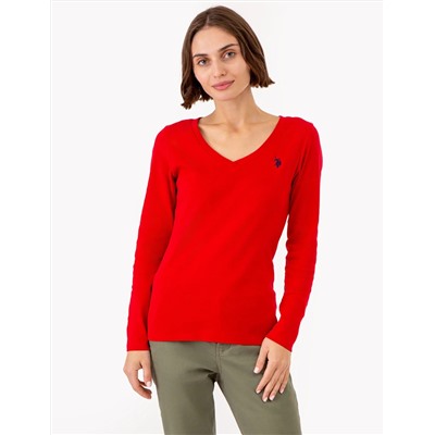LONG SLEEVE V-NECK T-SHIRT