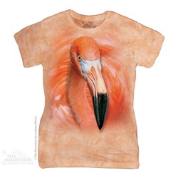 Футболка Фламинго The Mountain Big Face Flamingo Womens T-Shirt