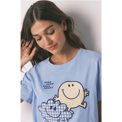 Pijama largo SmileyWorld® manga corta