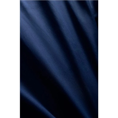 Coyne King Size %100 Pamuk Baskılı Saten Nevresim Takımı - Lacivert