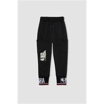 Defacto Erkek Çocuk NBA Wordmark Kalın Eşofman Altı A5545A823WN