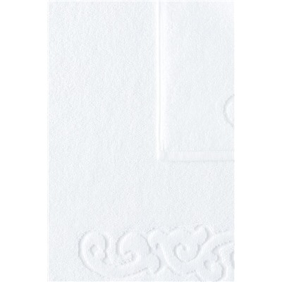Orlena %100 Pamuk Ayak Havlusu - Beyaz - 50x70 cm
